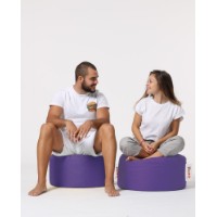 Fotoliu moale Atelier Del Sofa Round Pouf Purple imaginea #7 — magazin online Desire.md