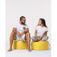 Fotoliu moale Atelier Del Sofa Round Pouf Yellow imaginea #7 — magazin online Desire.md