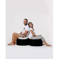 Fotoliu moale Atelier Del Sofa Round Pouf Black imaginea #9 — magazin online Desire.md