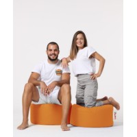 Fotoliu moale Atelier Del Sofa Round Pouf Orange imaginea #8 — magazin online Desire.md