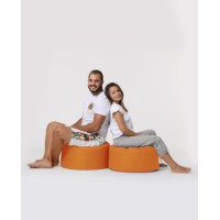 Fotoliu moale Atelier Del Sofa Round Pouf Orange imaginea #9 — magazin online Desire.md