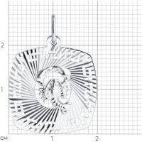 Pandantiv SOLOVOV JEWELRY 94030861 1,22g imaginea #2 — magazin online Desire.md