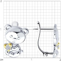 Серьги SOLOVOV JEWELRY 94027004 2,14g фото №3 — интернет-магазин Desire.md