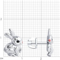 Серьги SOLOVOV JEWELRY 94025918 2,24g фото №3 — интернет-магазин Desire.md