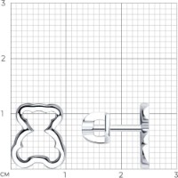Серьги SOLOVOV JEWELRY 94025915 2,1g фото №2 — интернет-магазин Desire.md