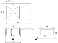 Chiuvetă de bucătărie Aquasanita Helika LUN101N-R imaginea #3 — magazin online Desire.md
