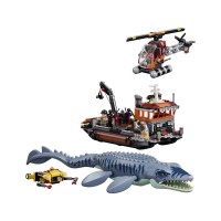 Set de construcție Lego Jurassic World: Mosasaurus Dinosaur Boat Attack (77983)