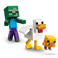Set de construcție Lego Minecraft: Chicken Jockey (21582) imaginea #3 — magazin online Desire.md