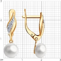 Cercei SOLOVOV JEWELRY 93-321-01934-1 2,93g imaginea #2 — magazin online Desire.md