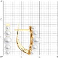 Cercei SOLOVOV JEWELRY 93-320-02601-1 2,01g imaginea #2 — magazin online Desire.md