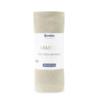 Pătura pentru bebeluși Sensillo  Bamboo 80x100cm Beige (43441) imaginea #2 — magazin online Desire.md