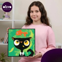Set pentru creatie OKTO Clay Black Cat 29x29cm (20056) imaginea #4 — magazin online Desire.md