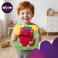 Set pentru creatie OKTO Clay Coloring With Clay Animals 24x24cm (25029) imaginea #5 — magazin online Desire.md