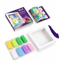 Set pentru creatie OKTO Clay Flowers Field 15x15cm (25027) imaginea #2 — magazin online Desire.md