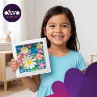 Set pentru creatie OKTO Clay Flowers Field 15x15cm (25027) imaginea #3 — magazin online Desire.md