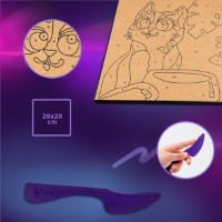 Set pentru creatie OKTO Clay Funny Cat 29х29cm (20055) imaginea #5 — magazin online Desire.md