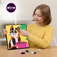 Set pentru creatie OKTO Clay Funny Cat 29х29cm (20055) imaginea #6 — magazin online Desire.md