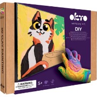 Set pentru creatie OKTO Clay Funny Cat 29х29cm (20055) imaginea #2 — magazin online Desire.md
