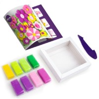 Set pentru creatie OKTO Clay Garden Flowers 15x15cm (25011) imaginea #5 — magazin online Desire.md