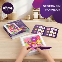 Set pentru creatie OKTO Clay Garden Flowers 15x15cm (25011) imaginea #6 — magazin online Desire.md
