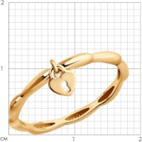 Inel SOLOVOV JEWELRY 93-110-01887-1 s.18 1,25g imaginea #4 — magazin online Desire.md