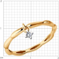 Inel SOLOVOV JEWELRY 93-110-01887-2 s.16,5 1,11g imaginea #3 — magazin online Desire.md