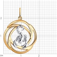Pandantiv SOLOVOV JEWELRY 93-130-01292-1 1,74r imaginea #2 — magazin online Desire.md