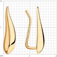 Серьги SOLOVOV JEWELRY 93021032 0,89g фото №4 — интернет-магазин Desire.md