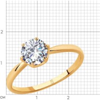Inel SOLOVOV JEWELRY 93010805 s.18 1,29g imaginea #3 — magazin online Desire.md