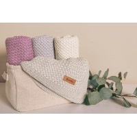 Pătura pentru bebeluși Sensillo  Grido 80x100cm Warm Beige (43481) imaginea #2 — magazin online Desire.md