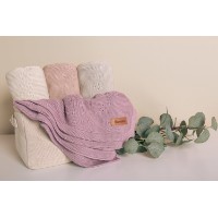 Pătura pentru bebeluși Sensillo  Rosal 80x100cm Dusty Pink (43472) imaginea #2 — magazin online Desire.md