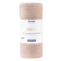 Pătura pentru bebeluși Sensillo  Rosal 80x100cm Dusty Pink (43472) imaginea #3 — magazin online Desire.md