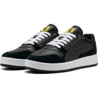 Ghete pentru bărbați Puma Ferrari Court Classic Street Sd Puma Black/Rosso Corsa, s.44