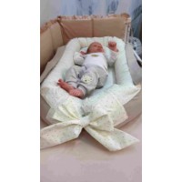 Cuib pentru bebeluș Holala Kids Smile Ivory Dots imaginea #5 — magazin online Desire.md