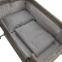Lenjerie de pat pentru copii Holala Kids Grey Unitone 3pcs