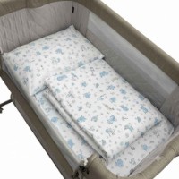 Lenjerie de pat pentru copii Holala Kids Tiny Blue Friends 3pcs
