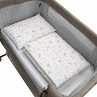 Lenjerie de pat pentru copii Holala Kids Tiny Pink Friends 3pcs