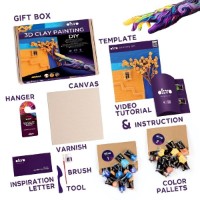 Set pentru creatie OKTO Clay Golden Afternoon 30x30cm (10064) imaginea #5 — magazin online Desire.md