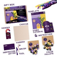 Set pentru creatie OKTO Clay Lavender Midday 30x30cm (10065) imaginea #7 — magazin online Desire.md