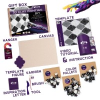 Set pentru creatie OKTO Clay Monochrome Harmony 30x30cm (10048) imaginea #4 — magazin online Desire.md