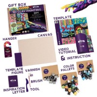 Set pentru creatie OKTO Clay Patchwork Garden 30x30cm (10047) imaginea #3 — magazin online Desire.md