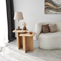 Set măsuţe cafea Hanah Home Blues Set Sapphire Oak 2pcs imaginea #5 — magazin online Desire.md