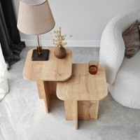 Set măsuţe cafea Hanah Home Blues Set Sapphire Oak 2pcs imaginea #8 — magazin online Desire.md