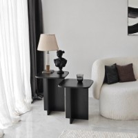 Set măsuţe cafea Hanah Home Blues Set Black 2pcs