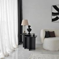 Set măsuţe cafea Hanah Home Blues Set Black 2pcs imaginea #3 — magazin online Desire.md