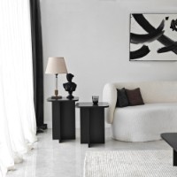 Set măsuţe cafea Hanah Home Blues Set Black 2pcs imaginea #4 — magazin online Desire.md