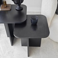 Set măsuţe cafea Hanah Home Blues Set Black 2pcs imaginea #5 — magazin online Desire.md