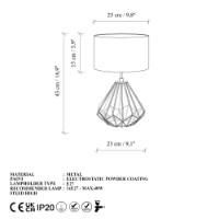 Set de lămpi de masă Opviq Diamond S-707 Set imaginea #7 — magazin online Desire.md