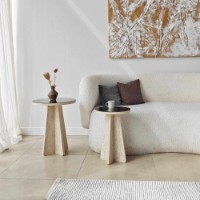 Set măsuţe cafea Hanah Home Luna Travertine 2pcs imaginea #5 — magazin online Desire.md