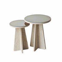 Set măsuţe cafea Hanah Home Luna Travertine 2pcs imaginea #7 — magazin online Desire.md